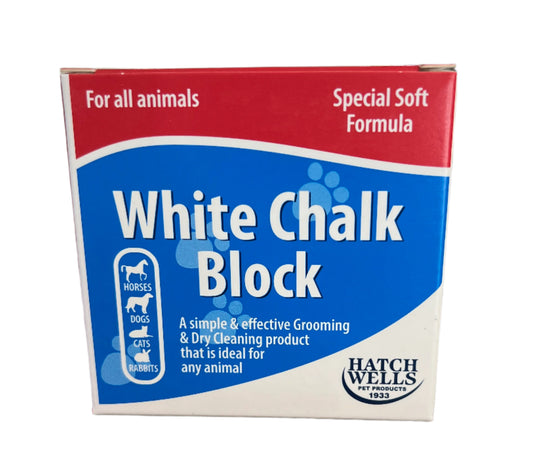White Chalk Block For Grooming Animals